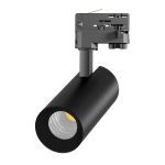 Noxion LED Tracklight 3-Phase Ecowhite Aluminium Black 20W 1970lm 36D - 830 Warm White | UGR <19